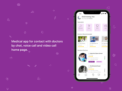Medical mobile app app design doctor home screen medical mobile app mobile ui ui ui ux ui design ux