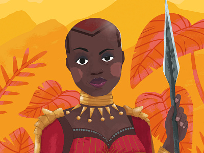 Okoye blackpanther fanart illustration marvel marvelcomics marvem okoye vibranium wakanda