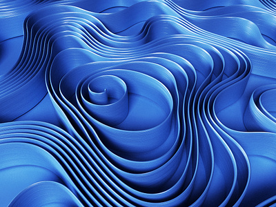 Abstract Ribbons 3d c4d collision ribbons rubber simulation