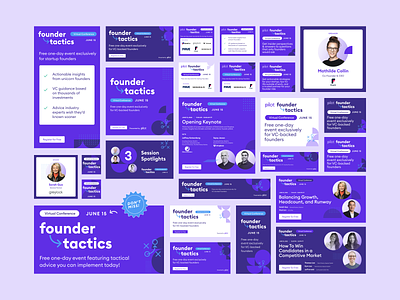 Founder Tactics [2/3]: Assets ab test ab testing ad suite ads ads that convert branding conference conference ads conference design demand gen demand gen ads facebook ads gdn google display network marketing marketing ads purple ads testing