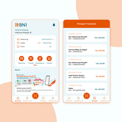 Redesign BNI Mobile Banking android app design redesign ui ux