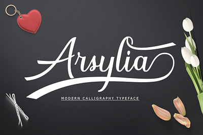 Arsylia design illustrator logo modern calligraphy wedding