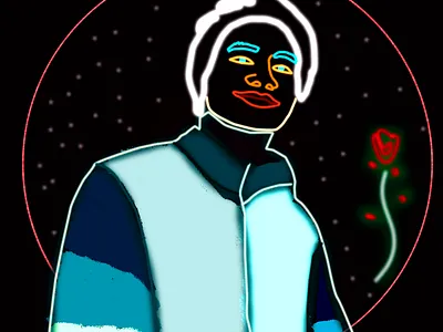 Glow In the Dark Illustration animation design flat illustration vector