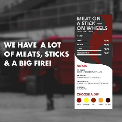 Food Truck Menu branding design graphic design