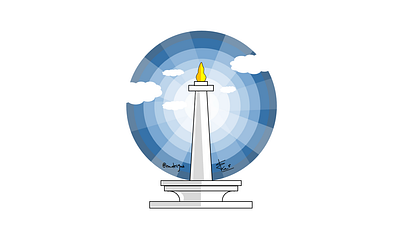 Monas - Jakarta animation branding design graphic design icon illustration illustrator logo motion graphic vector