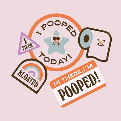 I pooped today branding design designs illustration illustration art illustration design illustrations illustrator logo