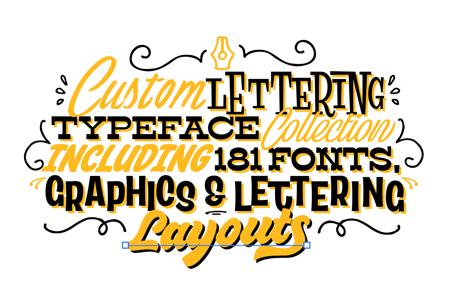 Custom Lettering Collection by Pavel Korzhenko on Dribbble