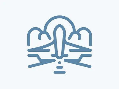 Day 67 - Airport - 100 Icons Daily 100days airport design icon illustration leeayr logo minimal travel vector