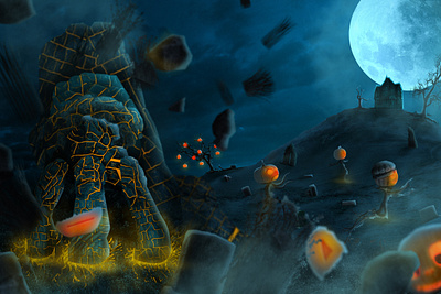 Spooky Halloween!! design halloween manipulation poster design