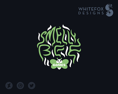 Smelly Bee Games bee branding design insect logo smell smelly vector
