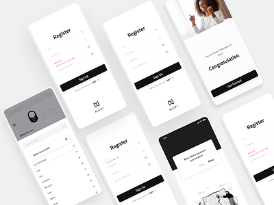 Login Screen Navi app app design typography ui ui ux interface ux