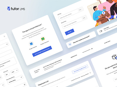 Tutor LMS Plugin Integration System Design app corona course creative education interface lms minimal online education plugin tutor ui uidesign uiux