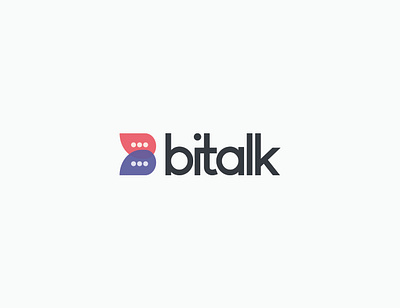 bitalk Logo awesome logo branding design flat icon illustration logo logo design logodesign logos logotype ui