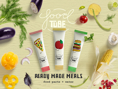 Food Tube branding design graphic graphic design typography