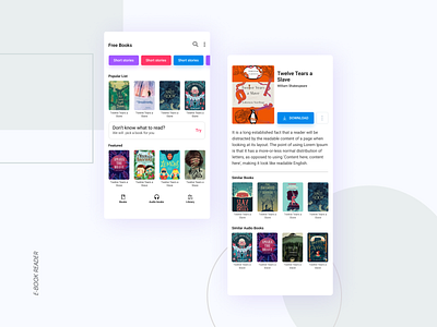 E-Book reader app ui app ui ux ebook raeder mobile application design uidesign uiux ux