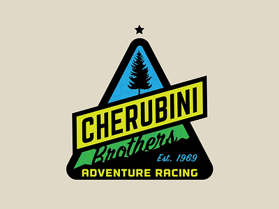 Cherubini Brothers team logo adventure racing graphic design illustrator logo vector