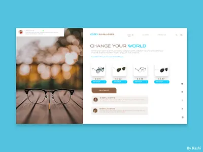 Sunglasses ui ui ux uidesign webdesign