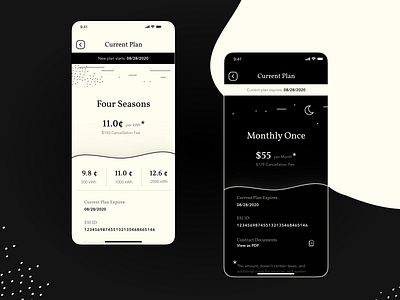 Plan Overview 2d app clear darktheme design figma illustration minimal ui uiux vector