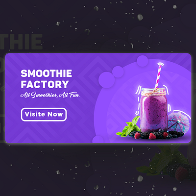 Twitter Smoothie Poster Design ads design adsense banner ad banners channelart fiverr freelancer illustration juice poster poster design purple smoothie