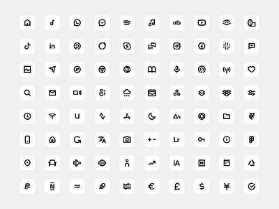Minimalissimo iOS 14 Icon Set app icon homescreen icon pack ios ios 14 minimal widget