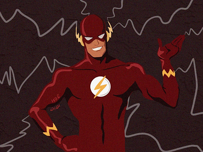 In the name of lightning ⚡ dc flash illustration superhero