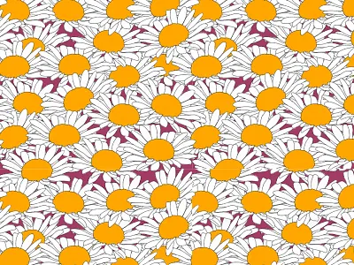 Daisies on a pink background art background daisies daisy design digital digitalart drawing floral flower flowers pattern seamless surface art wallpaper
