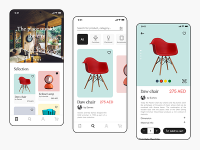 Homz app app ui bw card design furniture furniture app furniture design furniture store interior interior design product product page shop shopping shopping app ui ui ux uidesign uiux