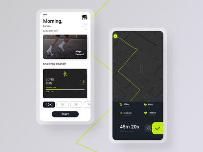 Running App app running app ui uiux