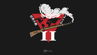 World War 2 kar 98 k design icon illustration vector