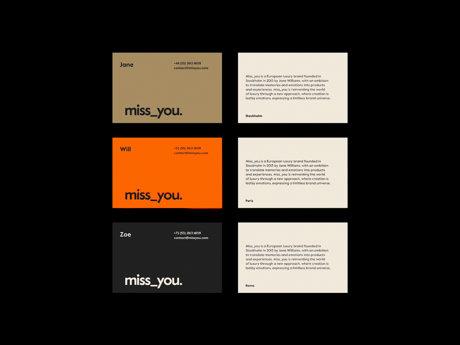 Miss_You. brand design brand identity branding branding concept fashion brand fashion design ui ux