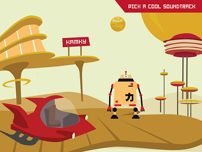 Funky Bots - Screenshot #4 animation branding design graphic design illustration kidsapp logo mobile ui ux vector