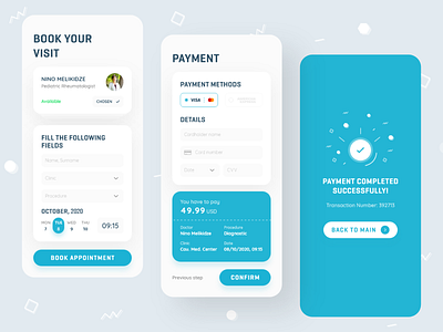 Doctor Appointment App app app design appointment book clean concept design doctor doctor appointment medical app medical service mobile app typography ui ux
