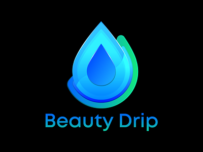 Beauty Drip Brand Logo Design beauty blue brand design brand identity branding color illustration design drip drop gradient icon illustration liquid logo water