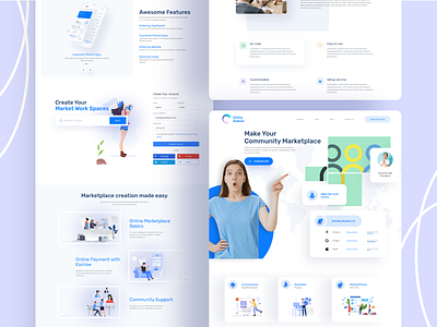 Make YourCommunity Marketplace clean color community marketplace community marketplace design graphic design homepage illustration interface landing page marketplace typography ui ux ui design ux web webdesign website website design