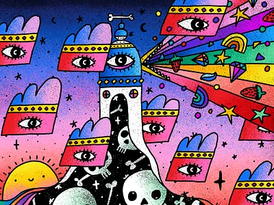 Rainbow Breath artist doodle doodleverse dreams illustration nft nft artist