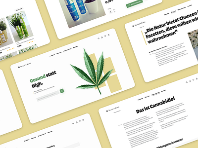 The Leaf & Beauty – online shop e commerce e commerce shop green health landing page minimamilsm natural nature online shop ui
