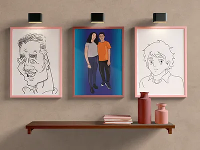 Caricature and Cartoon caricature cartoon characterdesign design digital art illustration portrait