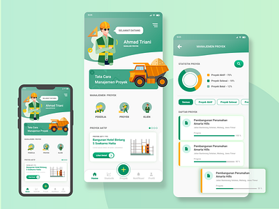 Construction Project Management Apps adobe xd app app design app management application construction daily ui dailyui design mobile mobile app mobile app design mobile design mobile ui modern teal ui uidesign uiux uxdesign