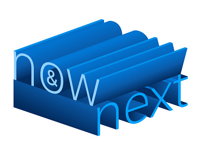 Saleforce: Now & Next (3D) 3d branding future logo next now sales salesforces technology type only