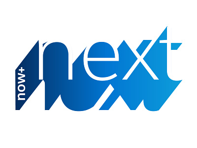 Saleforce: Now & Next (X as arrow) 3d branding future logo next now saas salesforce technology type only