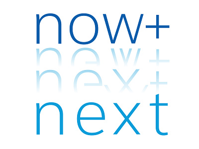 Saleforce: Now & Next (Now becomes Next) branding emerging future logo morph next now saas salesforce technology type only