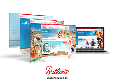 Butlin's booking branding design holiday redesign resort travel ui