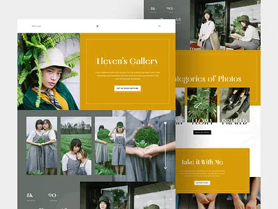 🌻 Eleven - Portfolio Landing Page design landing page landing page design minimal personal photo photographer picture portfolio studio ui ux web design website