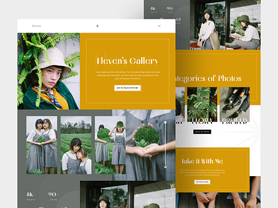 🌻 Eleven - Portfolio Landing Page design landing page landing page design minimal personal photo photographer picture portfolio studio ui ux web design website