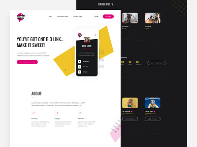 Kandy Bio — Website Design debut startup tiktok ui ux web design