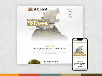 ARTOS Survival brand identity branding branding and identity design graphic design illustration logo logo icon ui ux vector web design