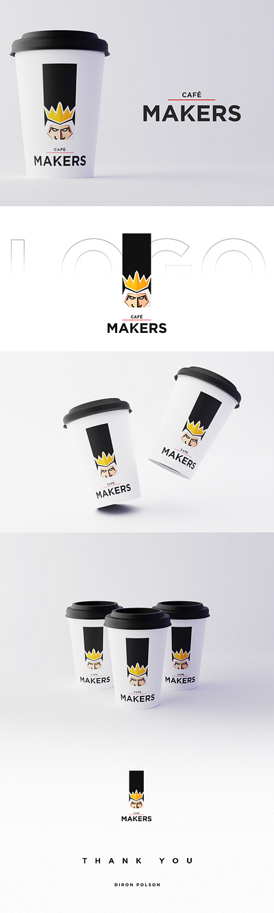 The Café Makers 3d blender branding coffee design graphic design logo mokeup photoshop portfolio