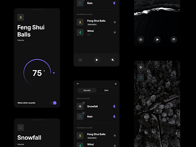 Sounds App Concept app ui concept darkmode figma mobile mobile app design mobile ui