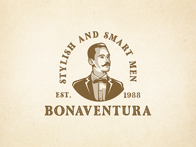 Vintage Bonaventura logo branding design graphic design illustration ilustractor logo vector vintage