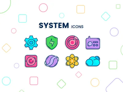 Foxbit Icon Pack - System Icons customization design google google play icon icon pack illustration illustrator play store vector